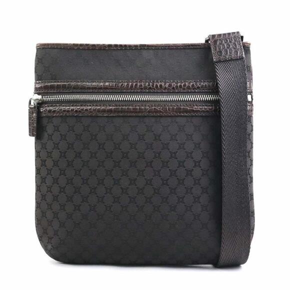 CELINE Brown Leather Shoulder Bag - Picture 1 of 5